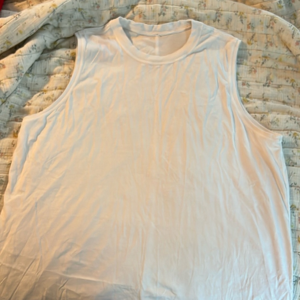 Lululemon white all yours tank. Size 18.